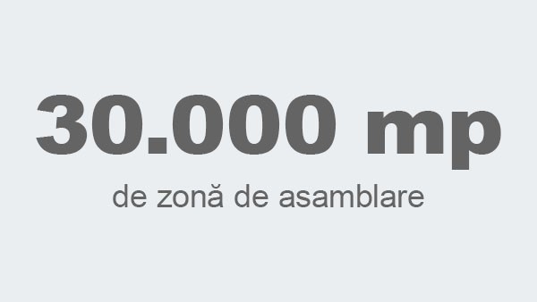 30.000 mp de zonă de asamblare