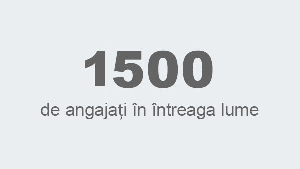 1700 de angajați în întreaga lume